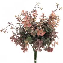 Eukalyptusbusch Künstlicher Eukalyptus Rot Grün 25cm 3St