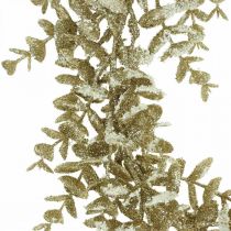 Artikel Deko-Kranz aus künstlichem Eukalyptus Ø36cm, golden beschneit