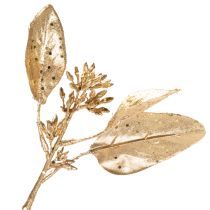 Artikel Künstlicher Eukalyptuszweig 100cm Gold Kunststoff mit Drahtkern für Innenbereich