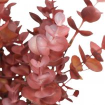 Herbstdeko Eukalyptuszweig Rot Künstlicher Eukalyptus 36cm