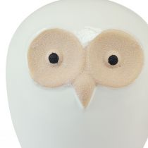 Artikel Eulen Deko Figuren Keramik Waldtier Deko Weiß 11,5cm 3St