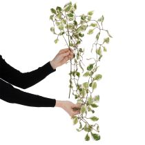 Artikel Künstliche Pflanzengirlande aus Polyester, 150 cm, Grün mit Roséakzenten
