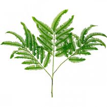 Farnblätter Grün, Farn 3 Blätter am Ast, Seidenpflanze L96cm