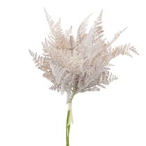 Artikel Kunstblumenstrauß Künstlicher Farn Weiß 72cm Braun 3 St