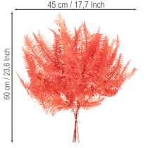Artikel Konservierter Farn Rot 60 cm 10 Stück für Trockenblumen-Deko