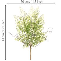 Artikel Künstlicher Ruscus Zweig grün aus Kunststoff 41cm für Wohnraumdeko