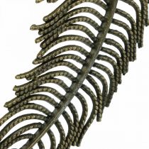 Artikel Deko-Federn, Schmuckanhänger, Federn aus Metall, Streudeko Bronzefarben L8cm 10 St