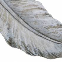 Artikel Grabschmuck Feder 18cm x 6,5cm 4 St