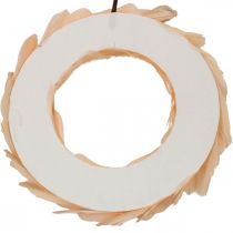 Artikel Federkranz aus Styropor und Federn Orange Ø20cm 3 Stück