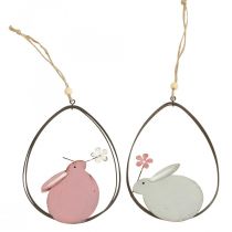 Fensterdeko Osterhase Metall Hängedeko Ostern 15cm 4St