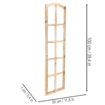 Artikel Holz-Fensterrahmen zur Wanddekoration, 100 cm, naturfarben