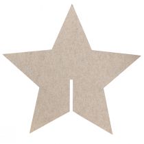 Artikel Filz-Stern Beige H62 cm zum Stellen Weihnachtsdekoration