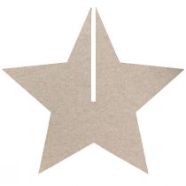 Artikel Filz-Stern Beige H62 cm zum Stellen Weihnachtsdekoration