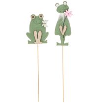 Artikel Filz-Frosch Deko-Stecker – Frühlingshafte Pflanzenstecker für Blumen & Gestecke 10cm 12 St