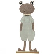 Artikel Filz Deko Frosch mit Latzhose Beige Dekofigur Filz H51,5cm