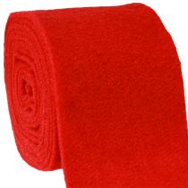 Artikel Filzband 15cm x 5m Dunkelrot