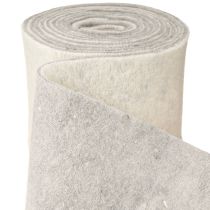 Artikel Filzband 15cm x 5m zweifarbig Grau, Weiß