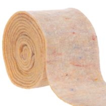 Artikel Wollfilzband zweifarbig, 15 cm x 5 m, Orange/Mehrfarbig