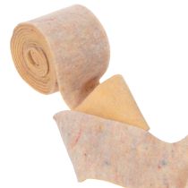 Artikel Wollfilzband zweifarbig, 15 cm x 5 m, Orange/Mehrfarbig