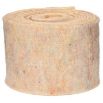 Artikel Wollfilzband zweifarbig, 15 cm x 5 m, Orange/Mehrfarbig