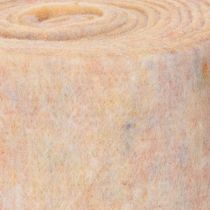 Artikel Wollfilzband zweifarbig, 15 cm x 5 m, Orange/Mehrfarbig