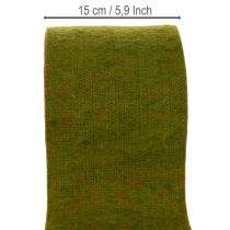Artikel Wollfilzband als zweifarbiges Topfband, 150 mm x 5 m, Rot und Kontrastfarbe