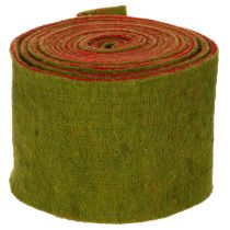 Artikel Wollfilzband als zweifarbiges Topfband, 150 mm x 5 m, Rot und Kontrastfarbe