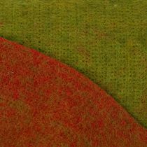 Artikel Wollfilzband als zweifarbiges Topfband, 150 mm x 5 m, Rot und Kontrastfarbe