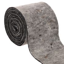 Artikel Wollfilz Topfband, 15 cm x 5 m, zweifarbig Grau/Schwarz