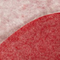 Artikel Filzband aus 100 % Wolle, zweifarbig Weiß/Rot, 15 cm x 5 m, als Topfband