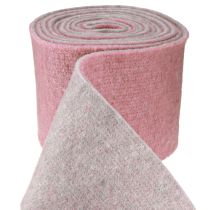 Artikel Filzband, Topfband zweifarbig Altrosa/Grau 15cm 5m