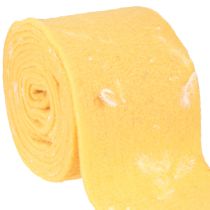 Artikel Filzband Wollband Dekostoff Gelb Federn Wollfilz 15cm 5m