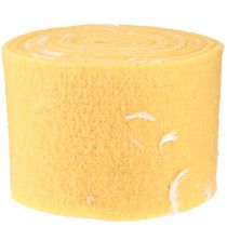 Artikel Filzband Wollband Dekostoff Gelb Federn Wollfilz 15cm 5m