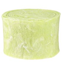 Artikel Filzband Wollband Dekostoff Hellgrün Federn Wollfilz 15cm 5m