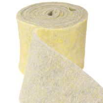 Artikel Filzband Wollband Topfband Dekoband Grau Gelb 15cm 5m