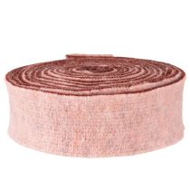 Artikel Zweifarbiges Wollfilzband Rosa Rot für Dekoration und DIY
