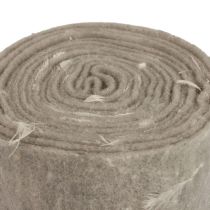 Artikel Filzband Wollband Dekostoff Grau Federn Wollfilz 15cm 5m