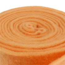 Filzband 7,5cm 5m Hellorange