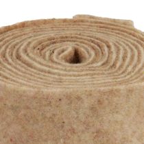 Artikel Filzband Wollband Dekostoff Braun Beige Wollfilz 7,5cm 5m