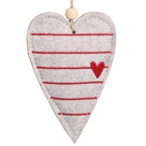 Artikel Filzherzen Christbaumschmuck Beige Herzen 8,5×12cm 6 St
