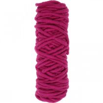 Filzkordel Draht Wollkordel Pink 20m