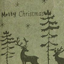 Artikel Filztasche Merry Christmas klein mit Henkeln Grün 15×10cm
