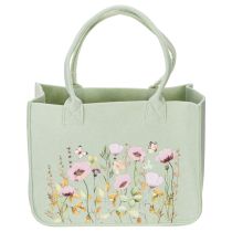 Artikel Filztasche mit floralem Motiv 38 cm für Dekoration und Geschenke