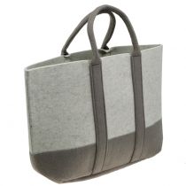 Artikel Filztasche Grau/Braun 54cm x 34cm x 15cm