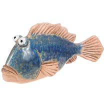 Artikel Fisch Deko Keramik Blau Natur Sommerdeko 22×7×11cm