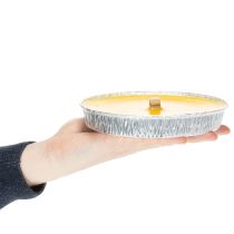 Artikel Citronella Duftkerze Flammschale aus Aluminium 16 cm Gelb für Außenbereiche