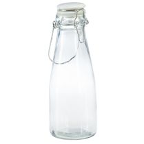 Artikel Flaschen Deko Glasflasche mit Verschluss Ø8cm 24cm