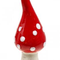 Artikel Deko Fliegenpilz Keramik Deko Pilz Rot Weiß Ø6,5cm H21cm