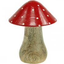 Fliegenpilz Deko Holzpilz Herbstdeko Holz 10×8cm
