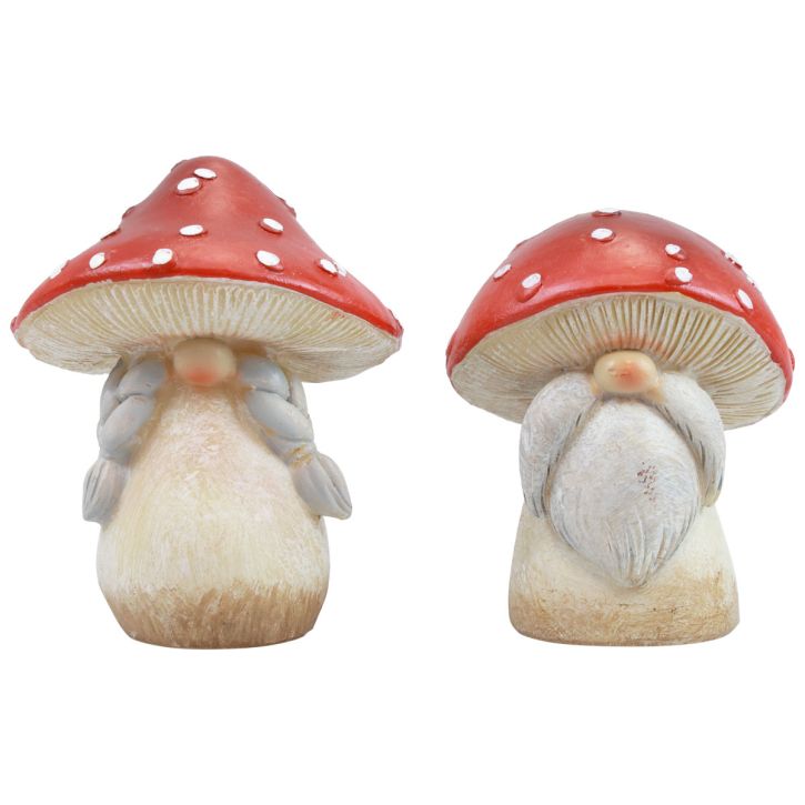 Artikel Fliegenpilz Deko Pilze Herbstdeko Rot Weiß Ø6cm H7,5cm 4St